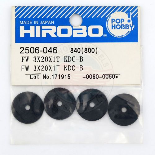 HIROBO 2506-046 FLAT WASHER 3 X 20 X 1T KDC-B PLASTIC