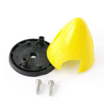 Plastic Spinner 40mm Yellow